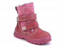 215-96,87,17 Тотто (Totto), ботинки детские зимние ортопедические профилактические, мех, нубук, кожа, розовый. в Иркутске