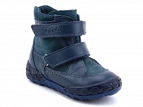 127-3,13 Тотто (Totto), ботинки демисезонные утепленные, байка, синий, кожа в Иркутске