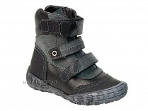 210-21,1,52Б Тотто (Totto), ботинки демисезонные утепленные, байка, черный, кожа, нубук. в Иркутске