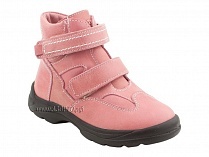 211-307 Тотто (Totto), ботинки детские зимние ортопедические профилактические, мех, кожа, розовый. в Иркутске