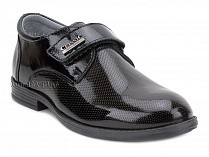 51218-1 ШагоВита (Shagovita), туфли подростковые ортопедические профилактические,  кожа, лак, черный в Иркутске