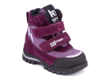 5008-15 (21-25) Кидмен (Kidmen), ботинки ортопедические профилактические, демисезонные утепленные, мембрана, нубук, байка, фиолетовый в Иркутске