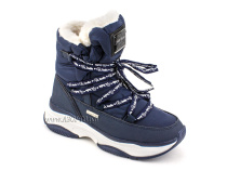 А45-157 Сурсил (Sursil-Ortho), ботинки детские зимние ортопедические профилактические, натуральныя шерсть, искуственная кожа, мембрана, темно-синий в Иркутске