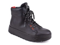 55328Б ШагоВита (Shagovita), ботинки детские  профилактические, кожа, байка, черный в Иркутске