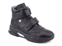 3541-131 Тотто (Totto), ботинки детские утепленные ортопедические профилактические, кожа, байка, чёрный в Иркутске