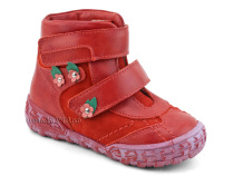 238-196,186 Тотто (Totto), ботинки демисезонные утепленные, байка,  кожа,нубук,  красный, в Иркутске