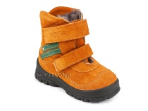 203-85,044 Тотто (Totto), ботинки зимние, оранжевый, зеленый, натуральный мех, замша. в Иркутске