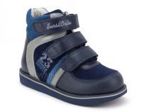 23-251  Сурсил (Sursil-Ortho), ботинки неутепленные с высоким берцем, кожа , нубук, синий, голубой в Иркутске