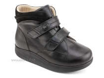 141606W Сурсил-Орто (Sursil-Ortho), ботинки для взрослых, ригидная подошва, диабетическая подкладка, кожа, нубук, черный, полнота 11 в Иркутске