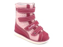 23-220 Сурсил-Орто (Sursil-Ortho), ботинки демисезонные детские ортопедические  с тутором, кожа, розовый в Иркутске