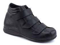5008-01  Плюмекс (Plumex), ботинки для взрослых демисезонные утепленные, кожа, черный, полнота 10. в Иркутске