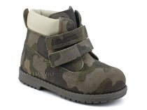 505 Х(23-25) Минишуз (Minishoes), ботинки ортопедические профилактические, демисезонные утепленные, натуральная замша, байка, хаки, камуфляж в Иркутске